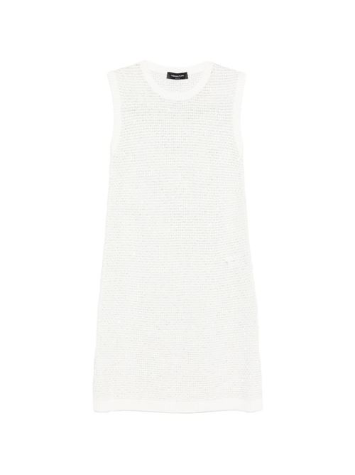 Abito donna corto smanicato bianco Fabiana Filippi | ABD276F593M120VR1